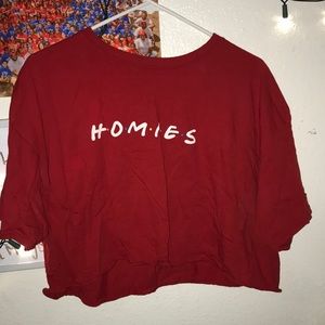 Friends inspired tee shirt “H•OM•I•E•S”